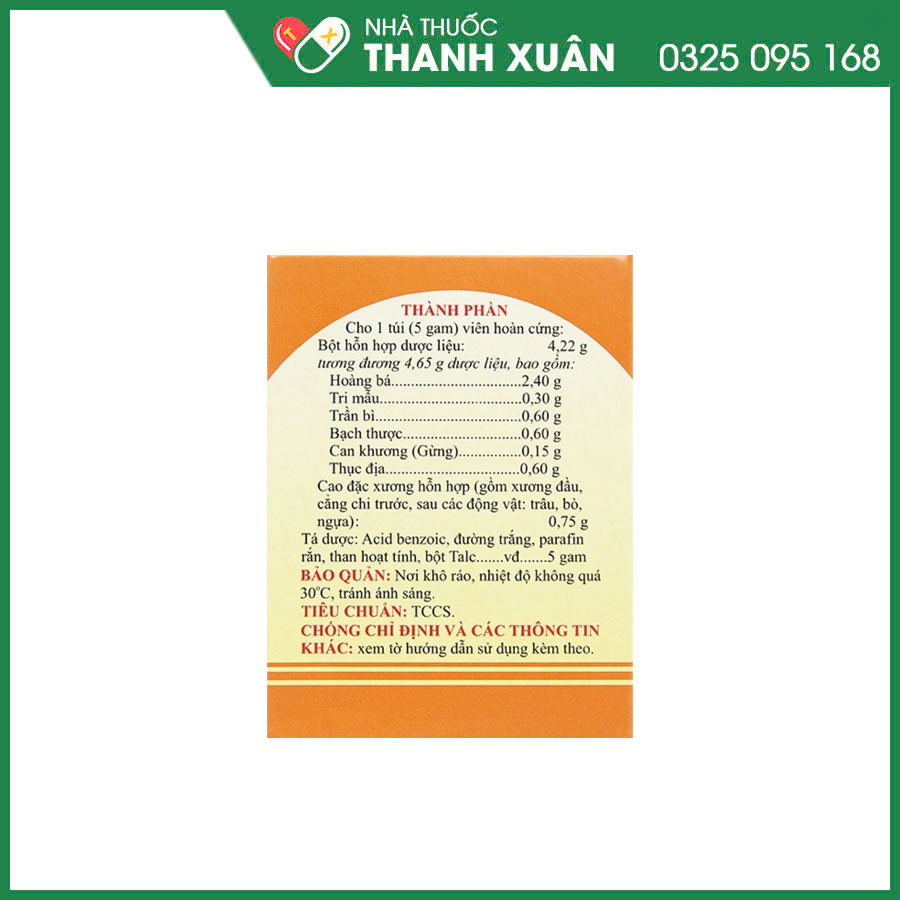 Dưỡng cốt hoàn Traphaco điều trị nhức mỏi, phòng và điều trị loãng xương